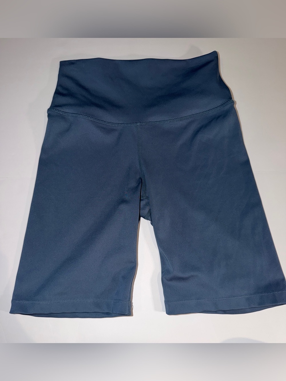 4F High-Waist Performance Bike Shorts - Slate Blue